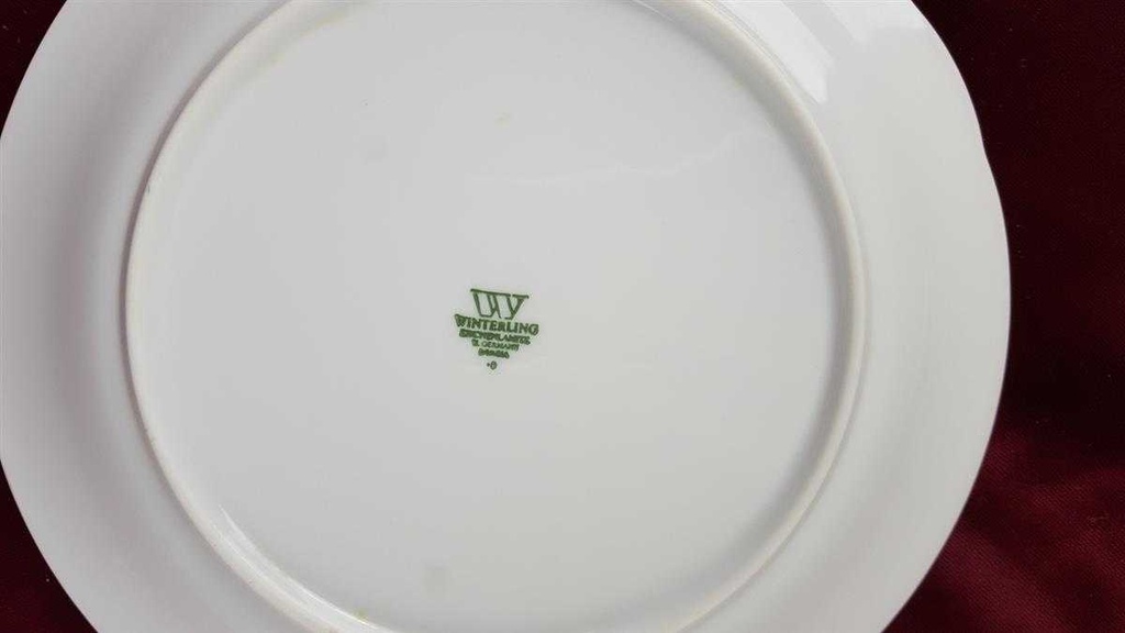 [458119055] Kuchenteller Dessertteller Frühstücksteller groß 20 cm Winterling Kirchenlamitz Dekor Große Blume gebraucht - gut Bild 6