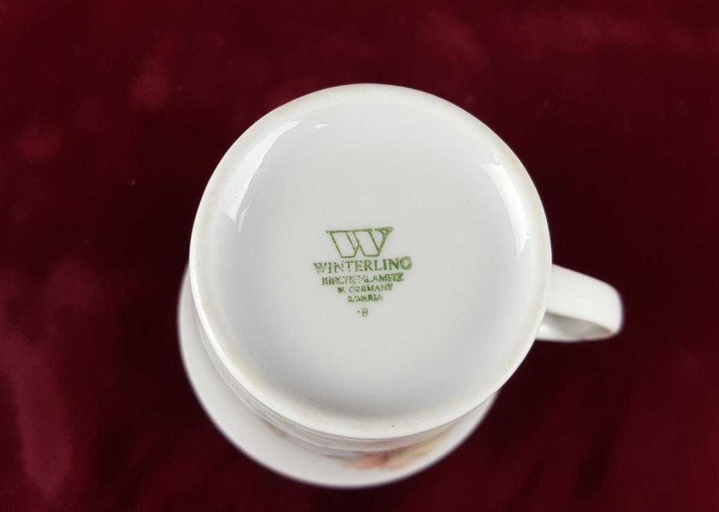 [458119059] Kaffeetasse Tasse groß Winterling Kirchenlamitz Dekor Große Blume gebraucht - sehr gut Bild 3