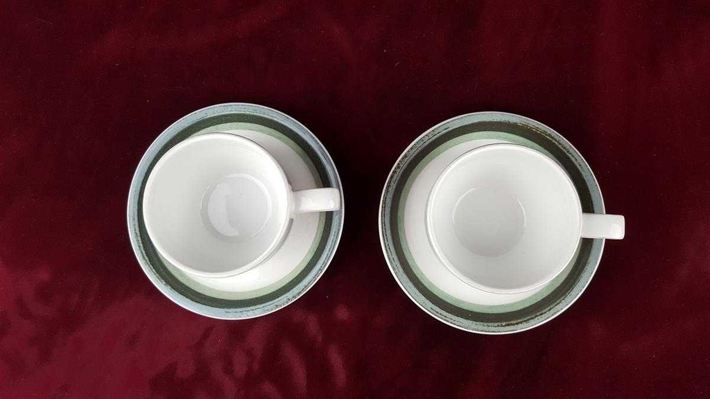 [2118826] 2er Set Untertasse Kaffeetasse mit Tasse Schönwald Einzelteile gebraucht - gut Bild 3