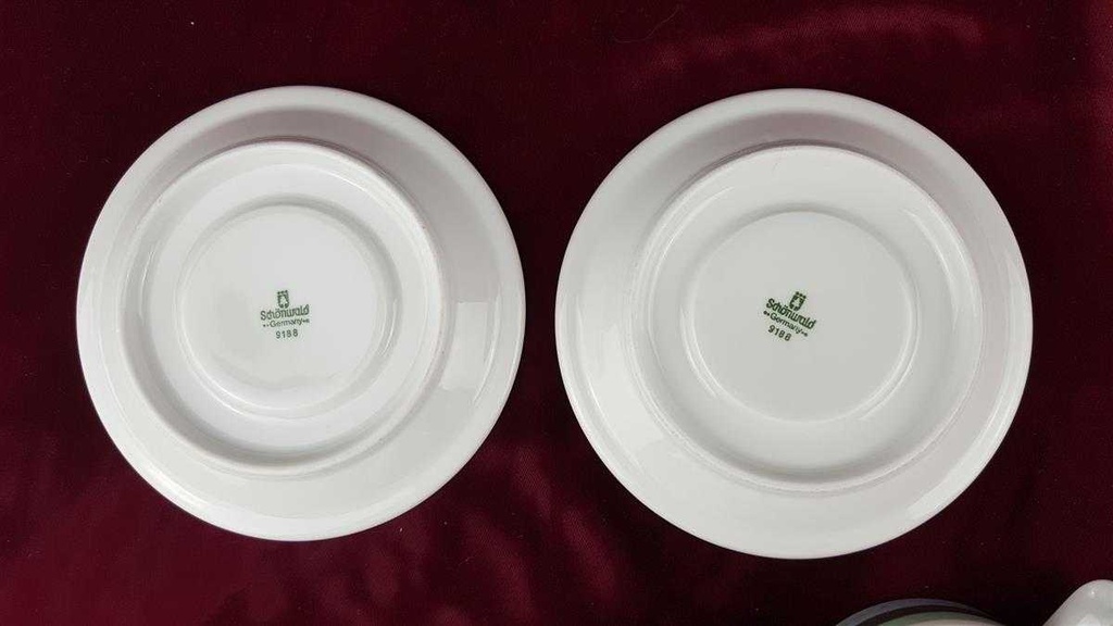 [2118826] 2er Set Untertasse Kaffeetasse mit Tasse Schönwald Einzelteile gebraucht - gut Bild 7