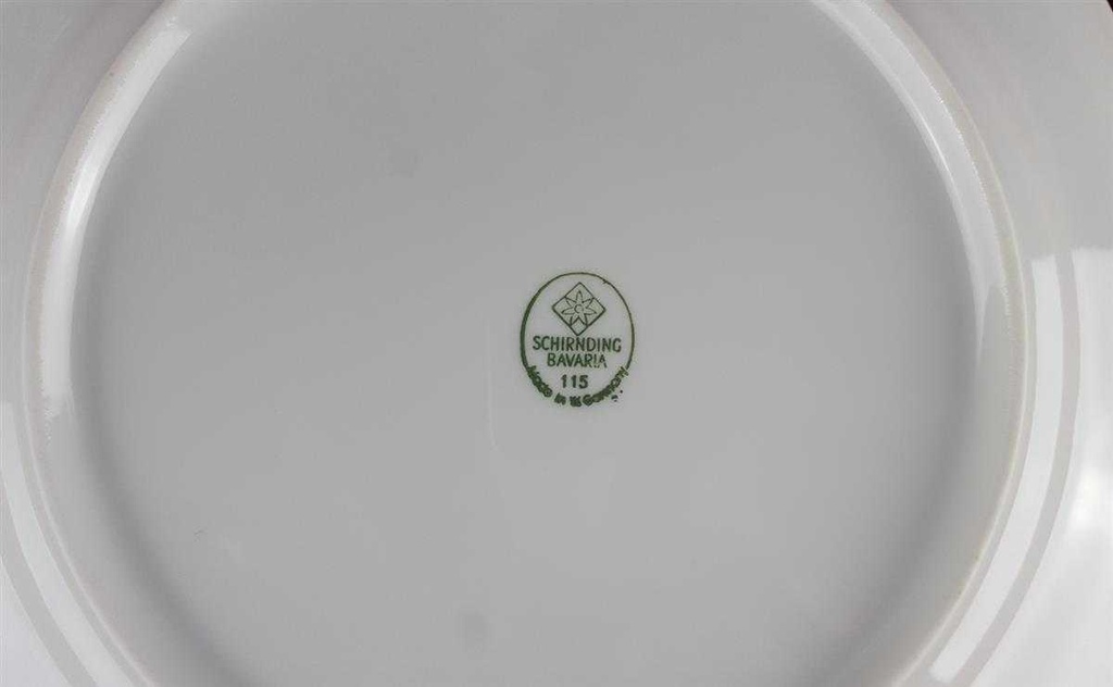 [458119069] Speiseteller Essteller 24,3 cm Schirnding Bavaria Paris Blumendekor Rosa Grau Blumen Bild 4