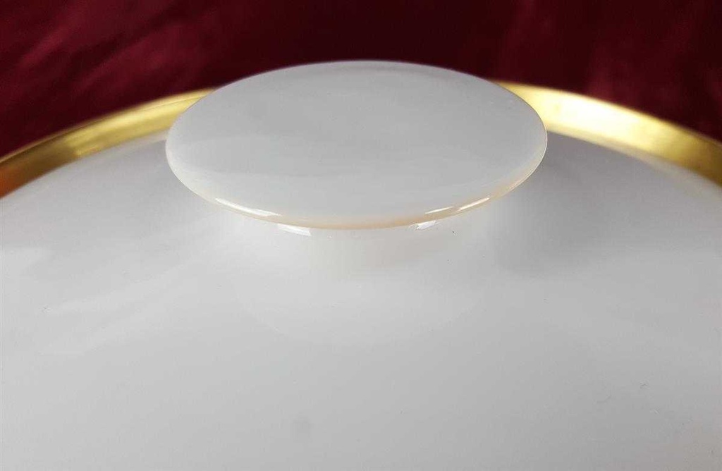 [458119073] Schüssel Ragoutterrine Servierschüssel Goldrand 1,5 L 21 cm Thomas Porzellan Form 3001 Scharrer Entwurf gebraucht - gut Bild 3