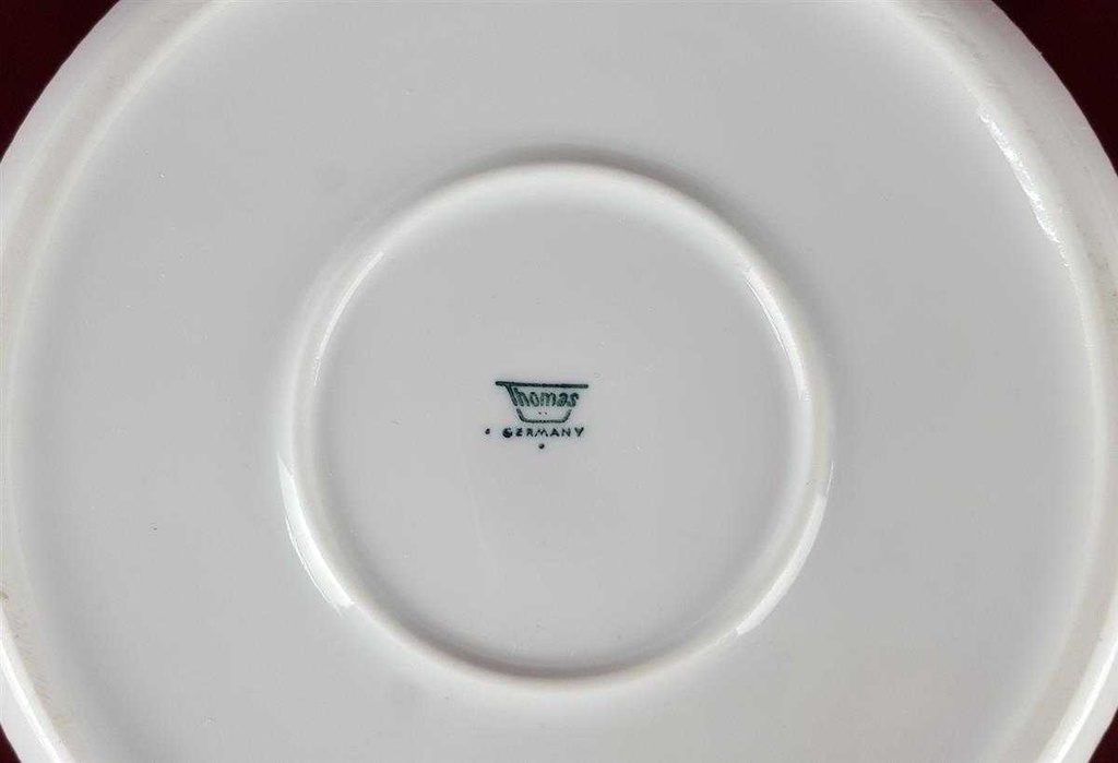 [458119073] Schüssel Ragoutterrine Servierschüssel Goldrand 1,5 L 21 cm Thomas Porzellan Form 3001 Scharrer Entwurf gebraucht - gut Bild 4