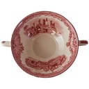 [458119084] Tasse Suppentasse mit Innendekor Johnson Bros Old Britain Castles Rot gebraucht - akzeptabel Bild 2