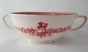 [458119084] Tasse Suppentasse mit Innendekor Johnson Bros Old Britain Castles Rot gebraucht - akzeptabel Bild 3