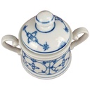 [458119089] Zuckerdose Bareuther Indisch Blau Strohblume gebraucht - sehr gut Bild 2