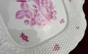 [458119090] Schale Coupe /Sandwichplatte Sandwichplatte Herend Ungarn Bouquet de Tulipe Purpur gebraucht - gut Bild 5
