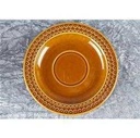 [458119101] Suppentasse mit Untertasse Pagnossin Earthenware braun Relief Punkte & Kreise gebraucht - sehr gut Bild 3