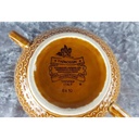 [458119101] Suppentasse mit Untertasse Pagnossin Earthenware braun Relief Punkte & Kreise gebraucht - sehr gut Bild 5