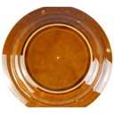 [458119102] Untertasse 16,6 cm Pagnossin Earthenware braun Relief Punkte & Kreise gebraucht - gut Bild 2