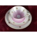 [458119107] Kaffeegedeck Kaffeeset Komplett Goldrand 3tlg Lichte Porzellan gebraucht - gut Bild 3
