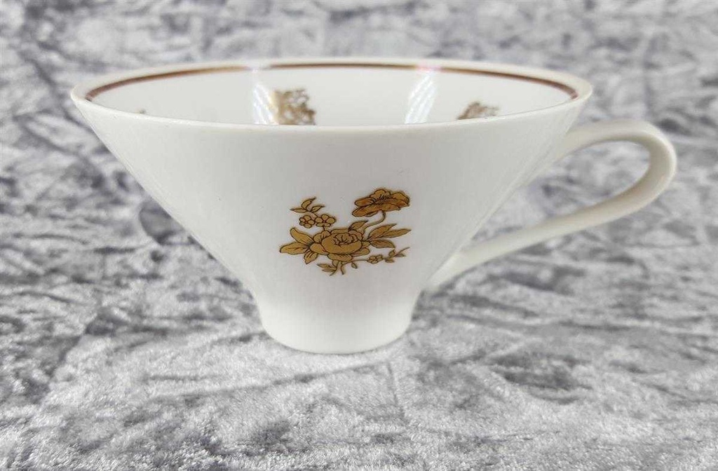 [458119107] Kaffeegedeck Kaffeeset Komplett Goldrand 3tlg Lichte Porzellan gebraucht - gut Bild 8