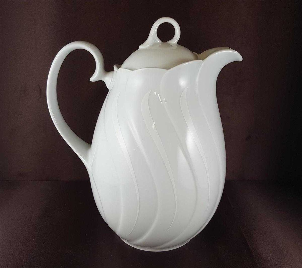 [2118828] Kaffeekanne Kanne 1,5 L Seltmann Weiden Helena Weiße Welle Weiß gebraucht - neuwertig Bild 3