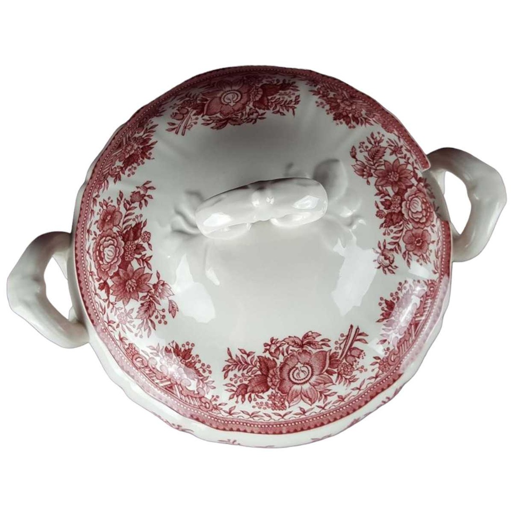 [458119138] Ragoutterrine Servierschüssel mit Deckel 1,3 L Villeroy & Boch Fasan Rot gebraucht - sehr gut Bild 2