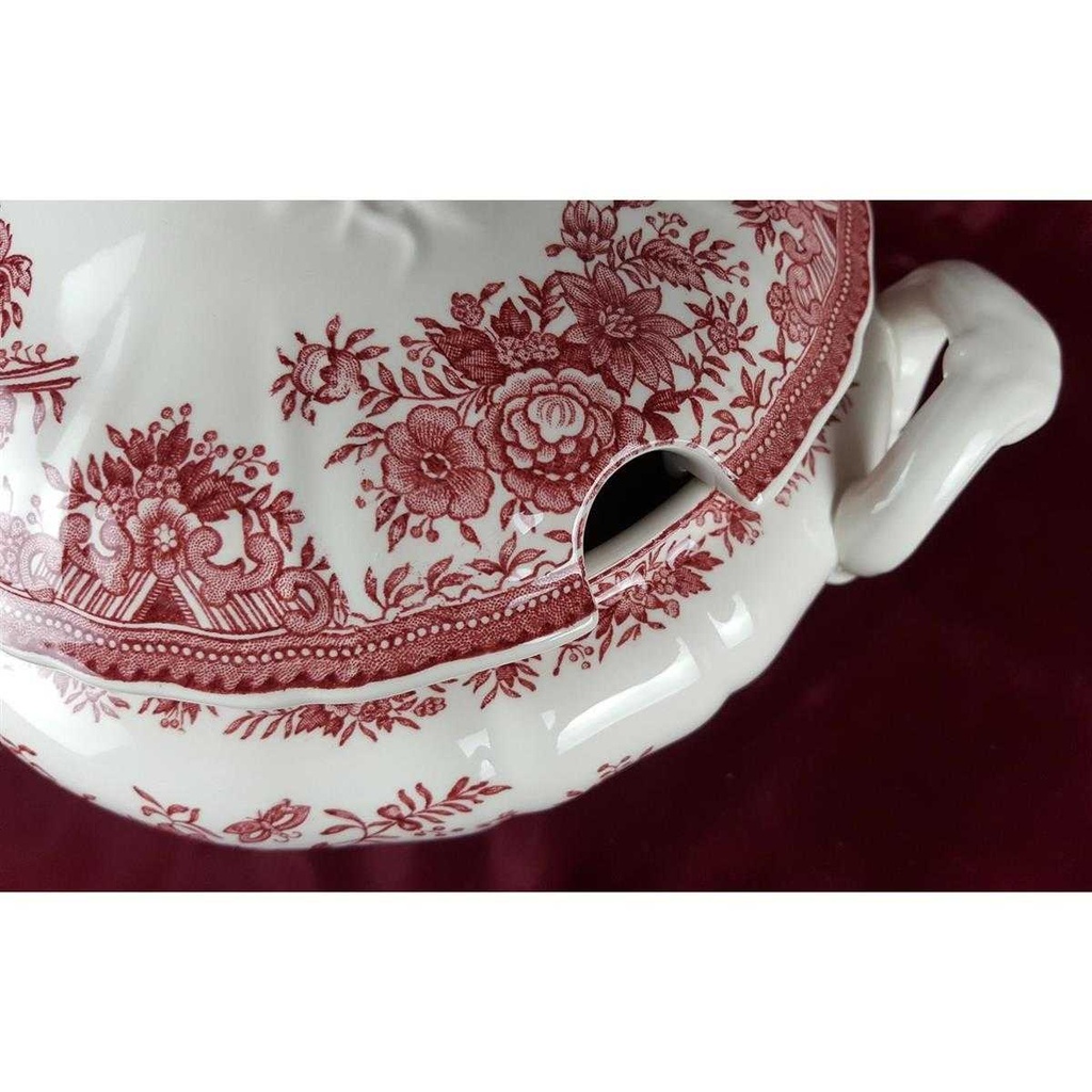 [458119138] Ragoutterrine Servierschüssel mit Deckel 1,3 L Villeroy & Boch Fasan Rot gebraucht - sehr gut Bild 3