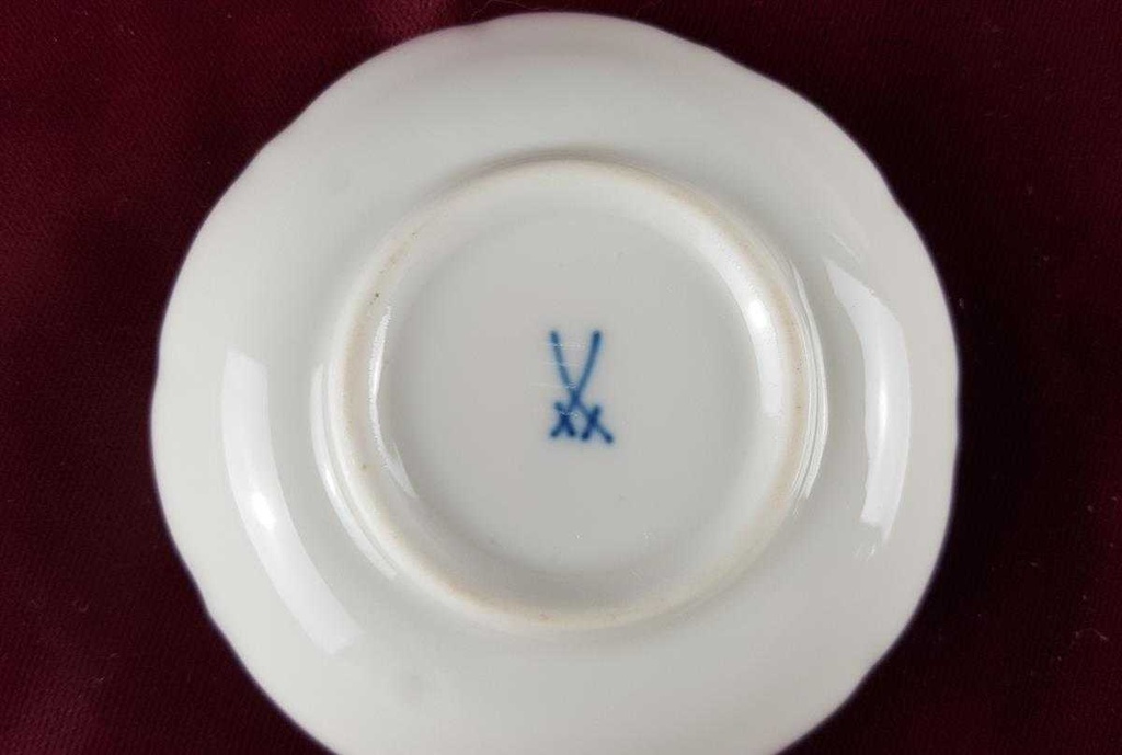 [458119140] Schale Goldrand Meissen Gelbe Rose III. Wahl gebraucht - sehr gut Bild 3