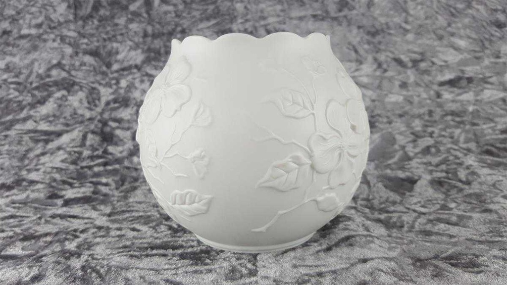 [458119148] Vase Blumenvase mit Signatur 11,2 cm AK Kaiser Porzellan Weiß M.Frey gebraucht - sehr gut Bild 3