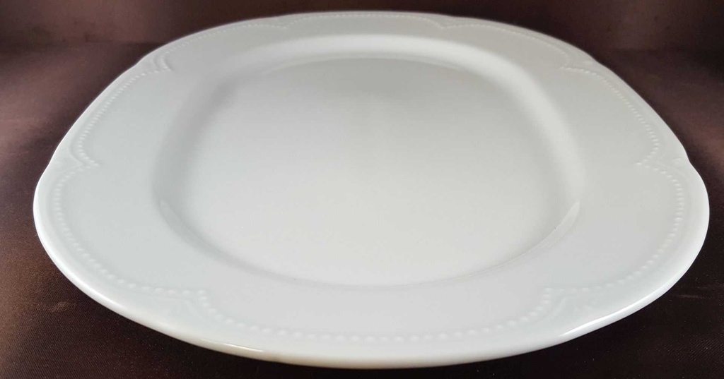 [45811915] Servierplatte Speiseplatte Königskuchenplatte Kuchenplatte 33x23,9 cm Graf von Henneberg Viktoria Weiß gebraucht - neuwertig Bild 3