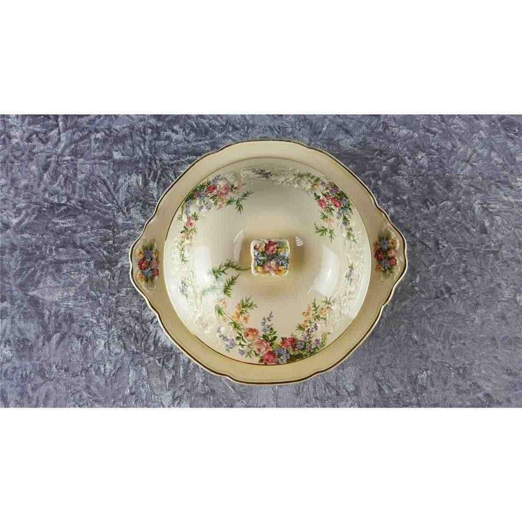 [458119164] Schüssel Terrine Crown Ducal Florentine Rosalie England gebraucht - akzeptabel Bild 4