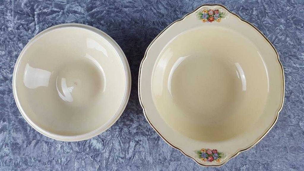 [458119164] Schüssel Terrine Crown Ducal Florentine Rosalie England gebraucht - akzeptabel Bild 7