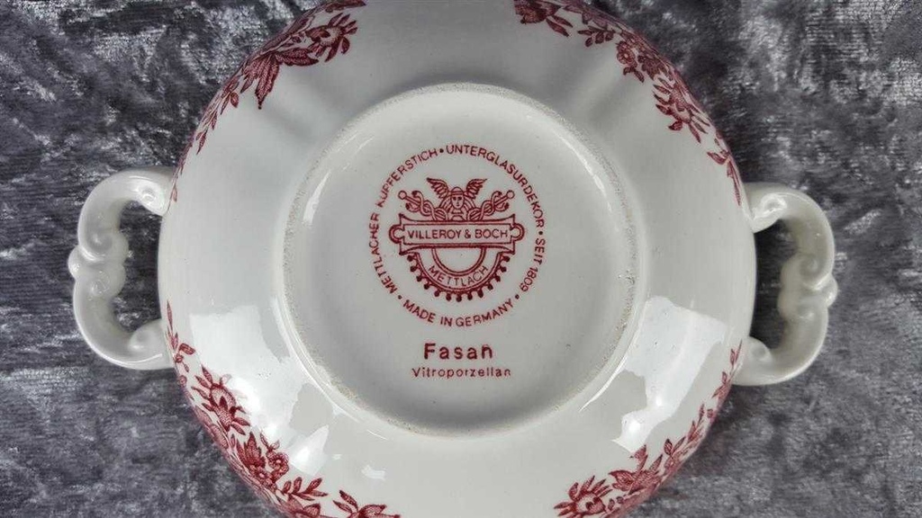 [458119167] Suppentasse Villeroy & Boch Fasan Rot Bild 6