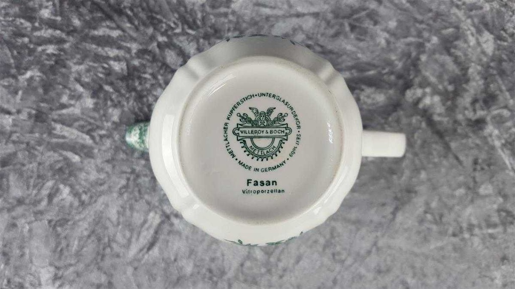 [458119170] Krug Wasserkrug 1 L Villeroy & Boch Fasan Grün gebraucht - sehr gut Bild 6