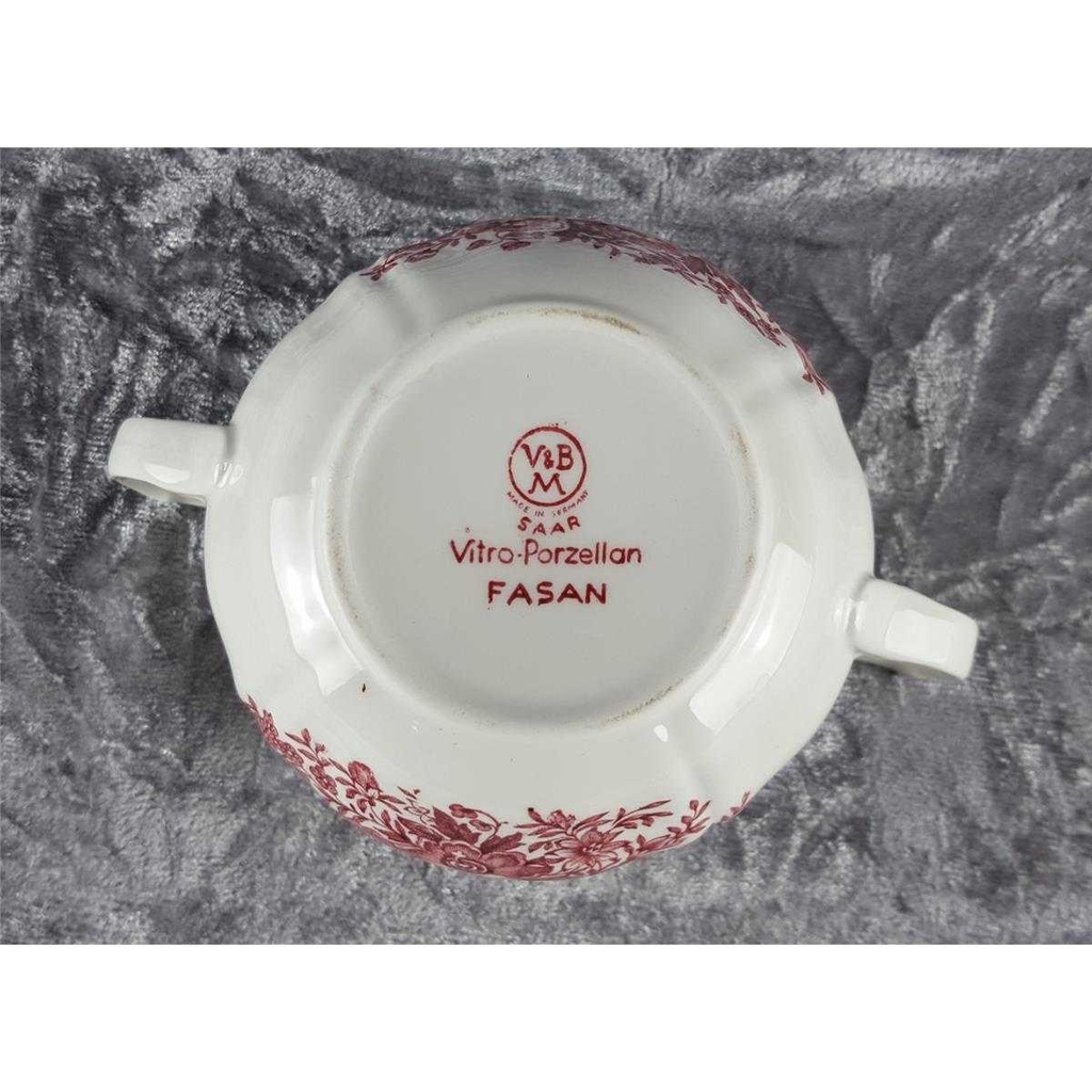 [458119175] Zuckerdose Villeroy & Boch Fasan Rot Bild 7