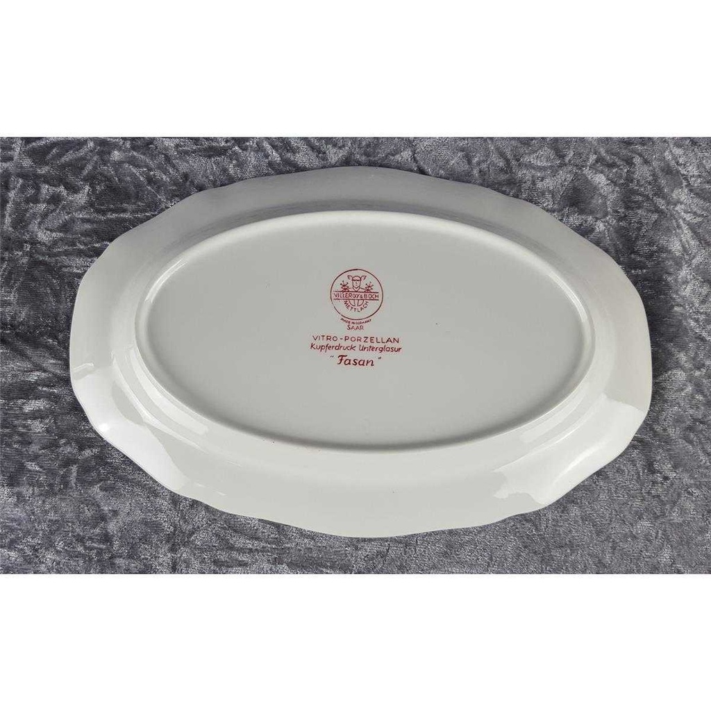 [458119178] Fleischplatte klein 27,3x18 cm Villeroy & Boch Fasan Rot Bild 3