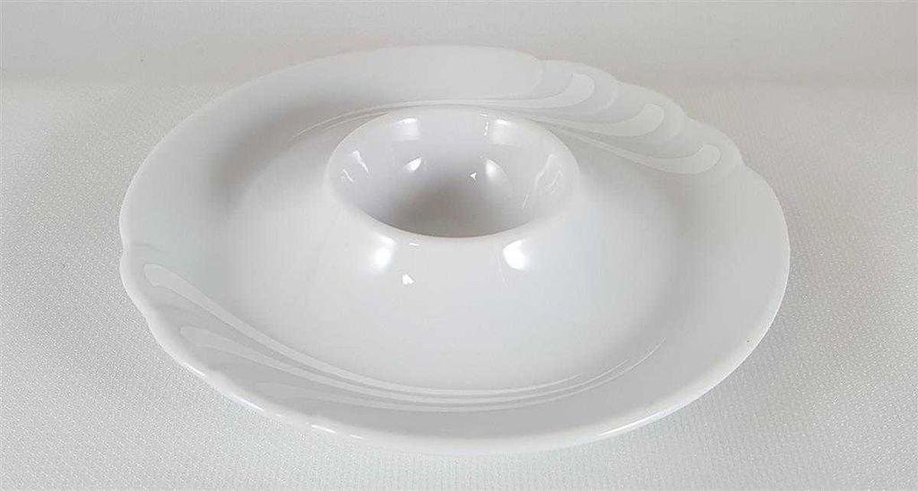 [45811918] Eierbecher mit Schalenablage Seltmann Weiden Helena Weiße Welle Weiß gebraucht - neuwertig Bild 4