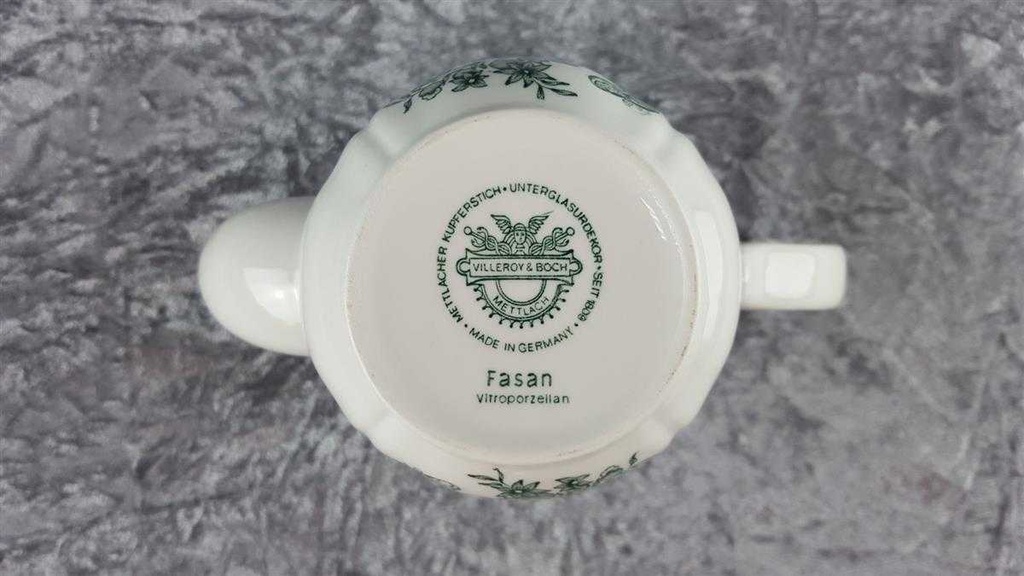 [458119208] Mokkakanne 0,8 L Villeroy & Boch Fasan Grün gebraucht - sehr gut Bild 8