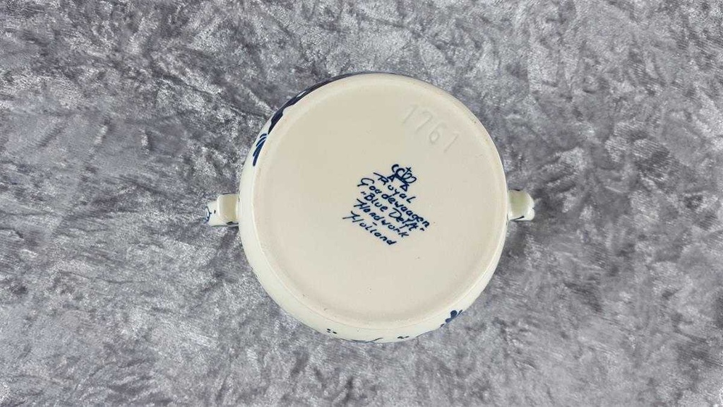 [458119213] Zuckerdose Royal Goedewaagen Blue Delft gebraucht - neuwertig Bild 7