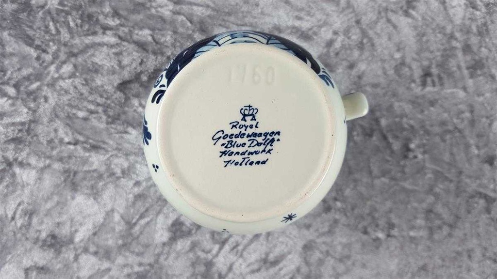[458119214] Milchkännchen Royal Goedewaagen Blue Delft gebraucht - neuwertig Bild 6