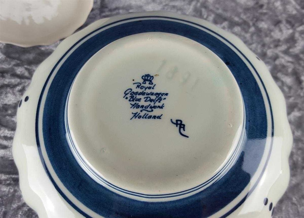 [458119218] Deckeldose Royal Goedewaagen Blue Delft gebraucht - sehr gut Bild 5