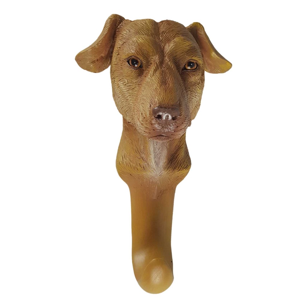 [LA-63700] Handtuchhalter Garderobenhaken Kleiderhaken Mantelhaken Kunststein Hund Bild 2