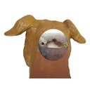 [LA-63700] Handtuchhalter Garderobenhaken Kleiderhaken Mantelhaken Kunststein Hund Bild 4
