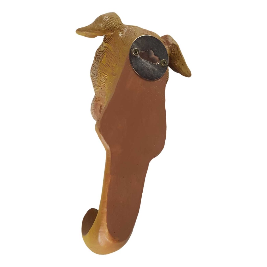 [LA-63700] Handtuchhalter Garderobenhaken Kleiderhaken Mantelhaken Kunststein Hund Bild 5