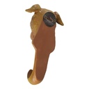 [LA-63700] Handtuchhalter Garderobenhaken Kleiderhaken Mantelhaken Kunststein Hund Bild 5