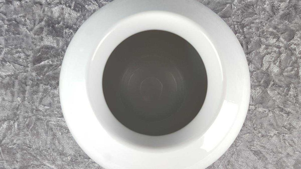 [458119227] Blumenvase 14,8 cm Fürstenberg Sonstige Weiß gebraucht - sehr gut Bild 3