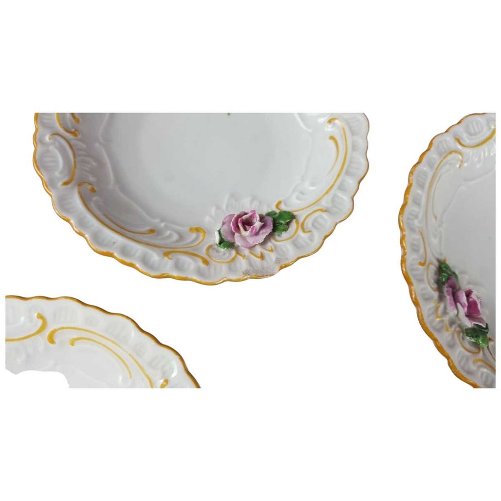 [2118835] 4er Set Kuchenteller Teller klein 9,9 cm Schierholz Einzelteile gebraucht - akzeptabel Bild 2