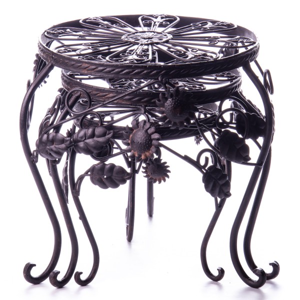 [LA-63908] Metall Blumenhocker Set/3 Großer Hocker #63908 Bild 2