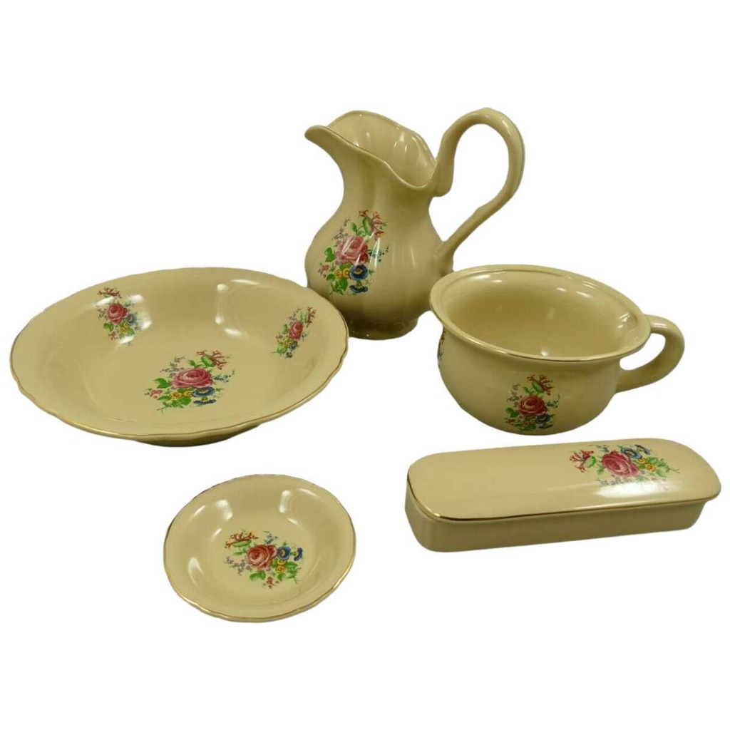 [LA-63923] 5tlg. Waschset Keramik Bild 2