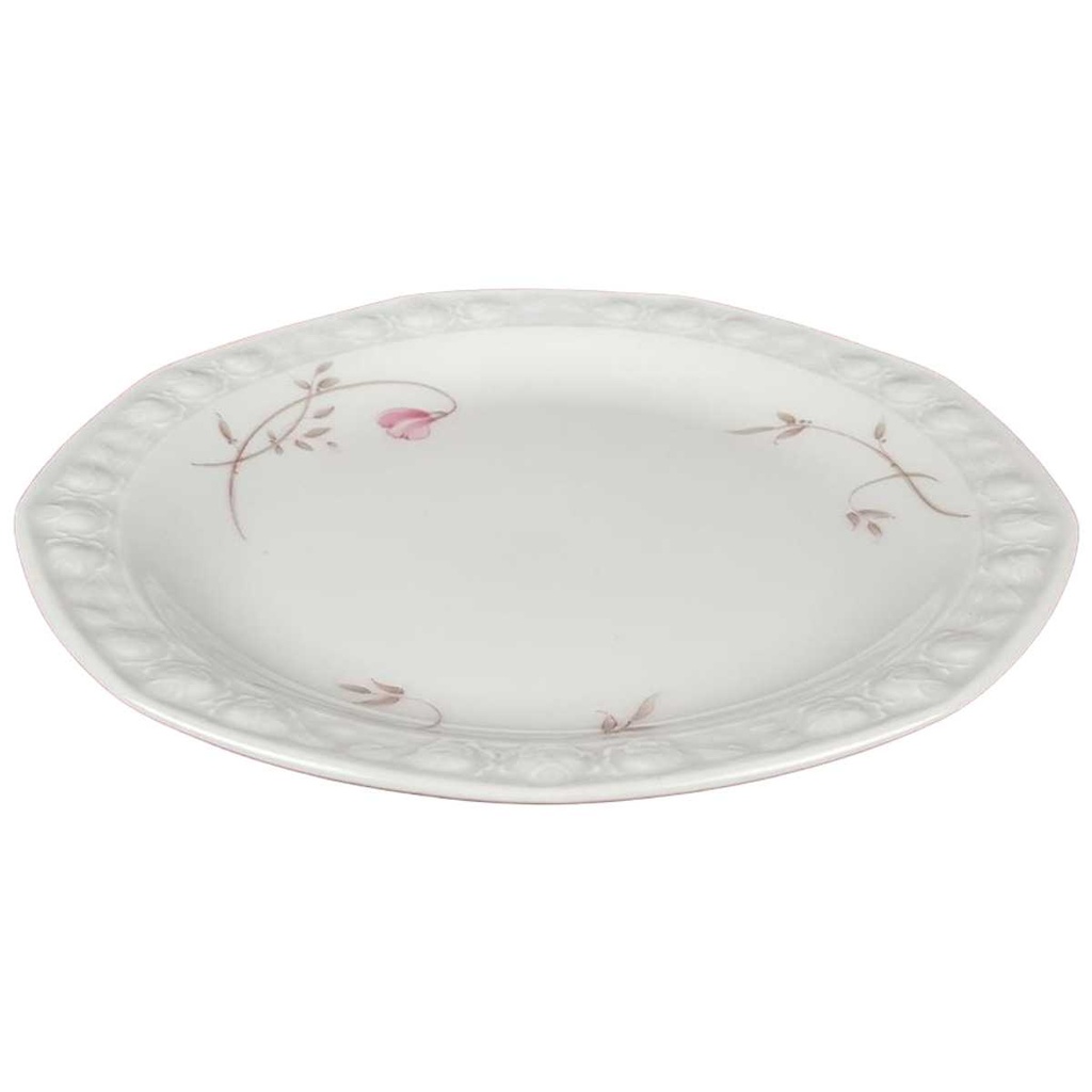 [458119232] Brotteller 17 cm Winterling Röslau Rosenkante Weiß gebraucht - akzeptabel Bild 2