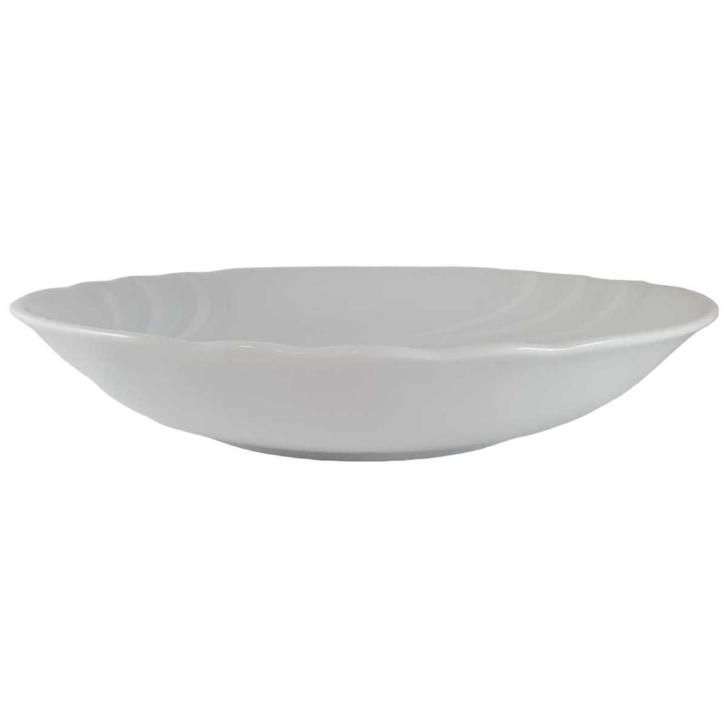 [45811924] Suppenteller 21 cm Seltmann Weiden Helena Weiße Welle Weiß gebraucht - neuwertig Bild 2