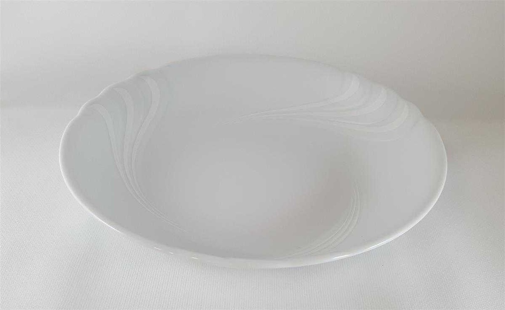 [45811924] Suppenteller 21 cm Seltmann Weiden Helena Weiße Welle Weiß gebraucht - neuwertig Bild 3