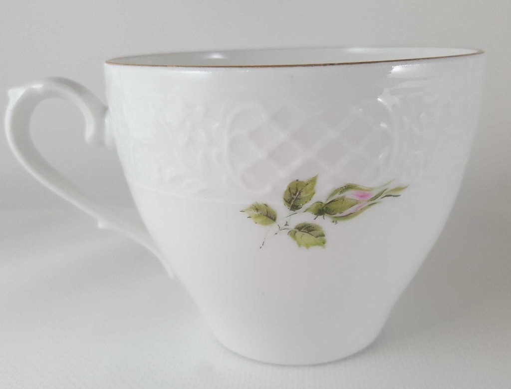 [45811931] Kaffeetasse Tasse Schumann Arzberg Form Dresden Weiße Rose gebraucht - sehr gut Bild 3