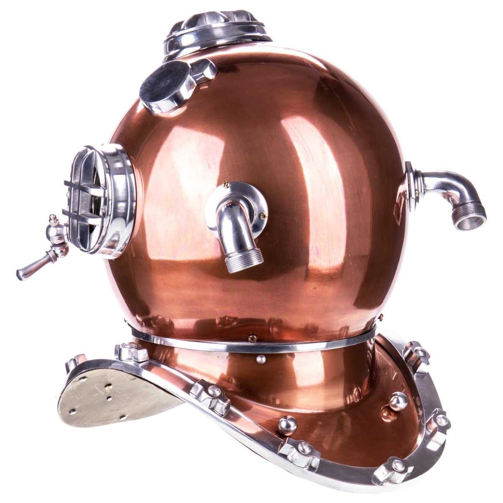 [LA-85231] Skulptur Figur Aluminium Taucherhelm #85231 Bild 2
