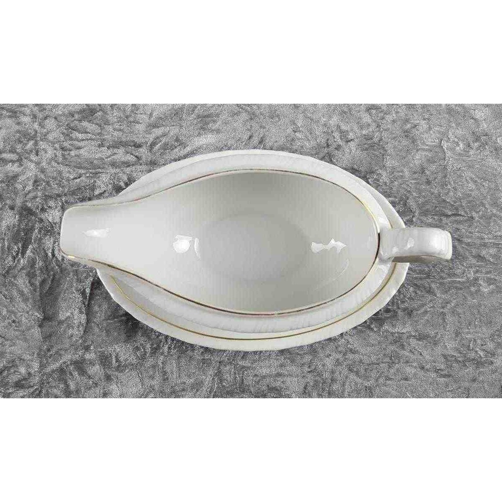 [458119465] Sauciere Goldrand 1tlg Schönwald Form 301 Weiß gebraucht - gut Bild 5