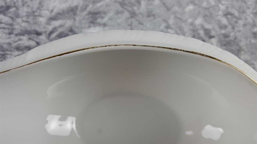 [458119465] Sauciere Goldrand 1tlg Schönwald Form 301 Weiß gebraucht - gut Bild 6