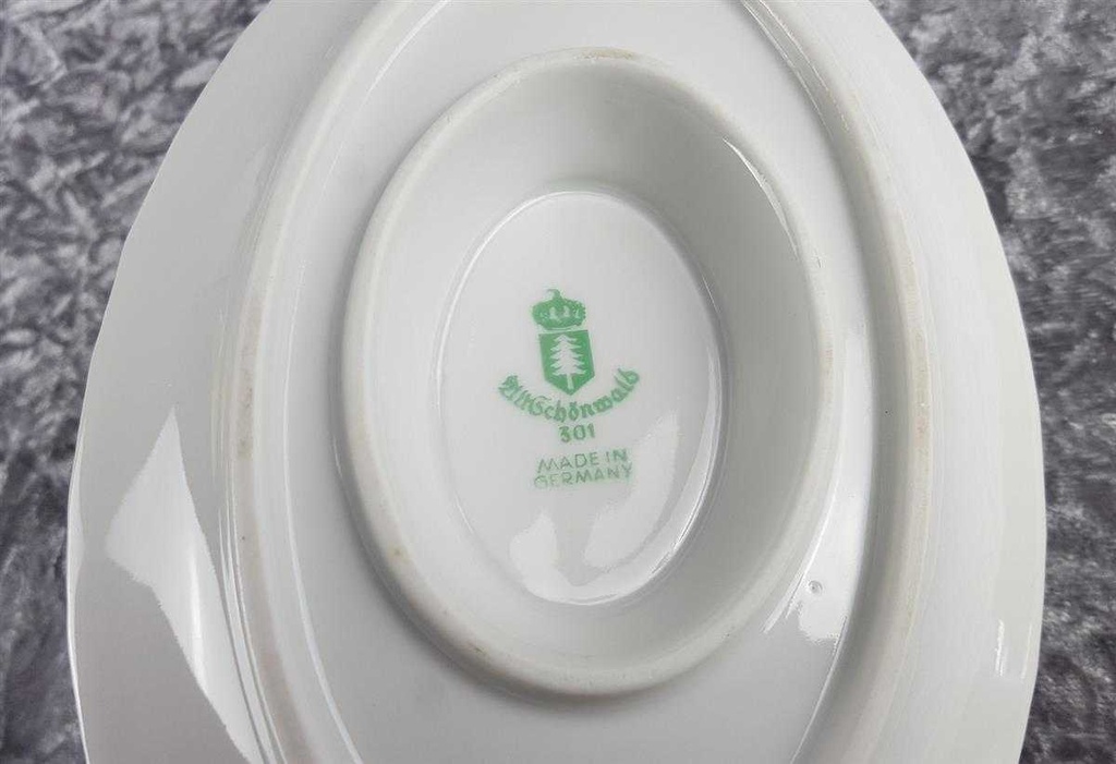 [458119465] Sauciere Goldrand 1tlg Schönwald Form 301 Weiß gebraucht - gut Bild 8