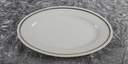 [458119468] Servierplatte Fleischplatte Steakplatte Goldrand 33,2x21,6 cm Schönwald Form 301 Weiß gebraucht - gut Bild 3